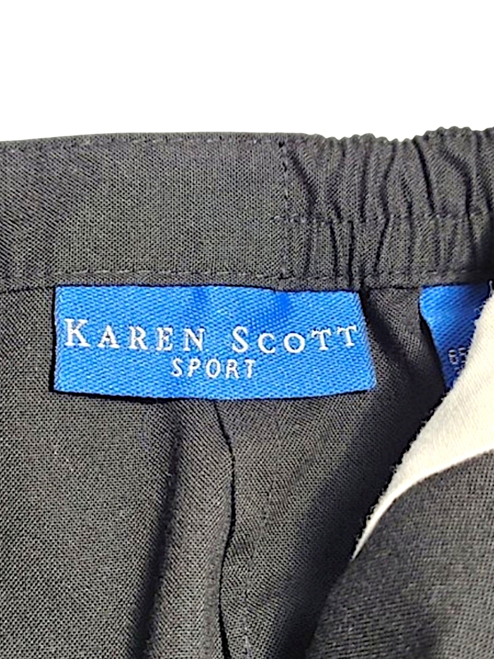 Karen Scott Black Button-Front Skort Size 10 - Picture 8 of 11
